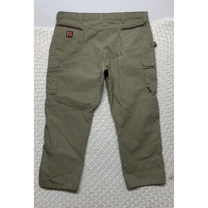Wrangler Riggs Cargo Pants Men's 44x30  Straight Leg Canvas Workwear Olive Green